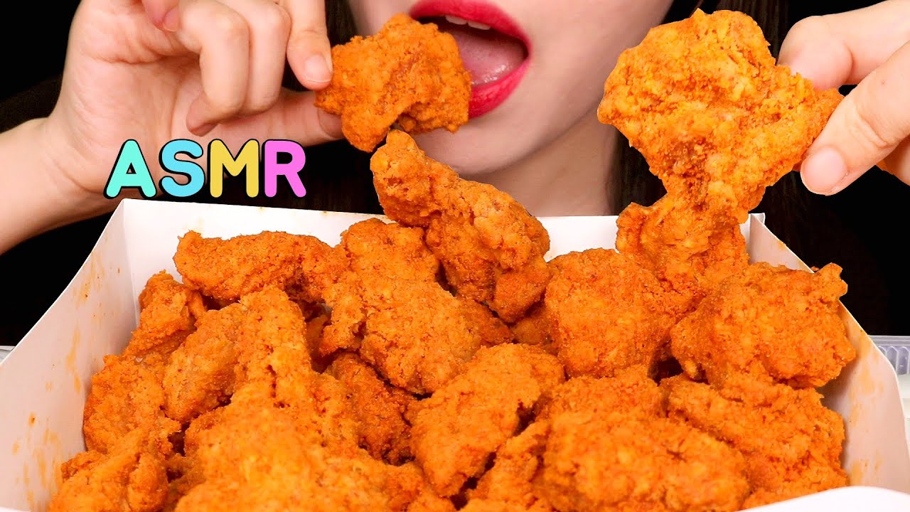 жареная курочка кушать звук ASMR CHEETOS FRIED CHICKEN EATING SOUNDS NO TALKING MUKBANG