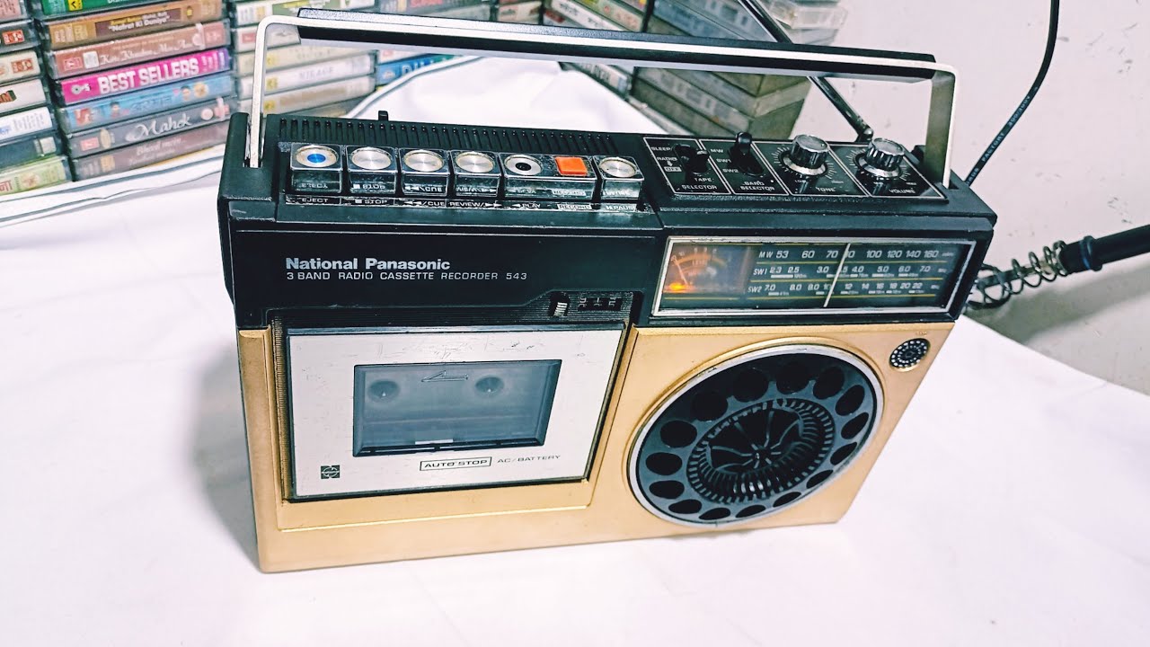 National Panasonic 543 3band radio cassette recorder made in Japan 🥰🥰🥰