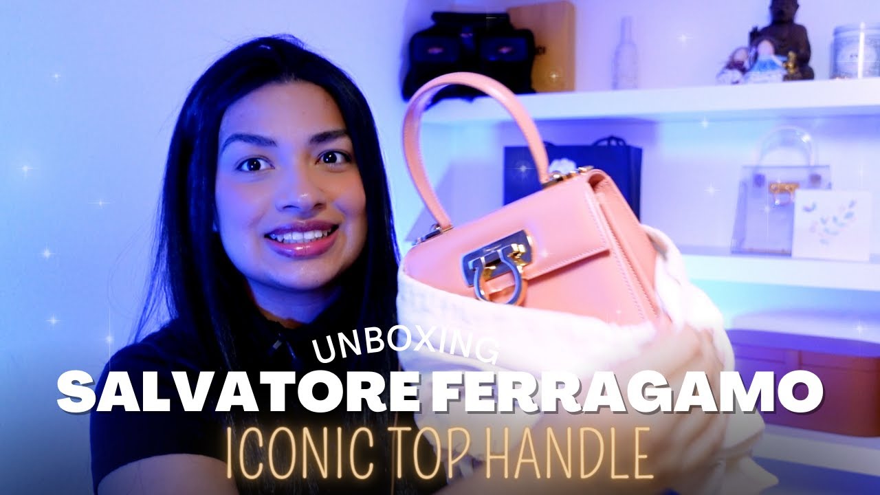 SALVATORE FERRAGAMO BAG l PINK ICONIC TOP HANDLE UNBOXING 2023💕