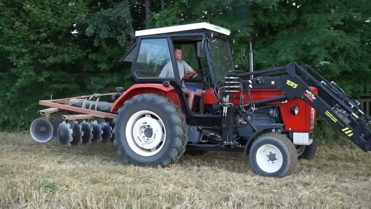 Talerzowanie 2025 - Ursus C-360 + Brona talerzowa 2x9