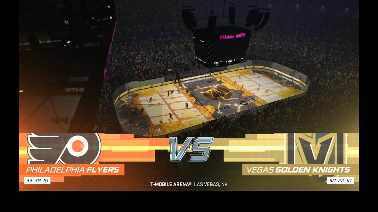 Nhl February madness round 32 Game 12 Philadelphia Flyers vs Vegas Golden Knights
