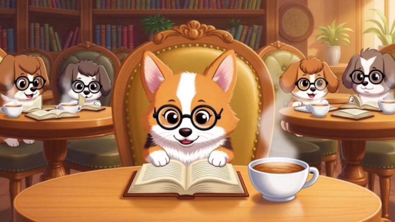  Rollie’s Cafe Hangout 🐶 Lofi Jazz Vibes | 2 Hours Cozy Beats to Study & Chill with Pup Friends ☕🎷
