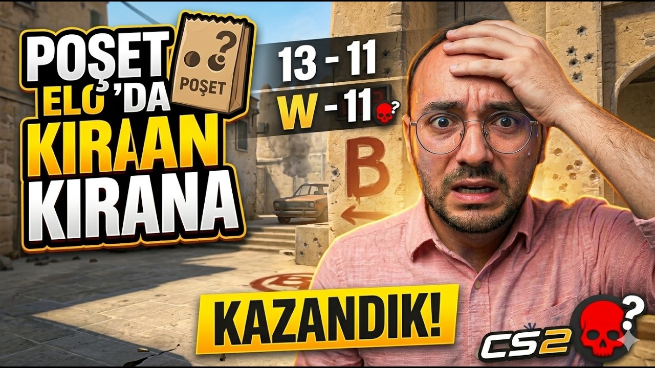🔥POŞET ELO'DA KIYASIYA MÜCADELE! 😱 | #cs2   #counterstrike2 #csgo #gaming #games #dust2 #gameplay