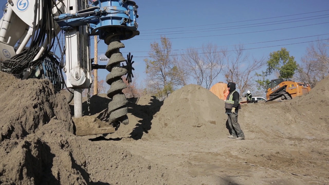 Continuous Flight Auger (CFA) Project Doublestar Drilling's Soilmec SR75