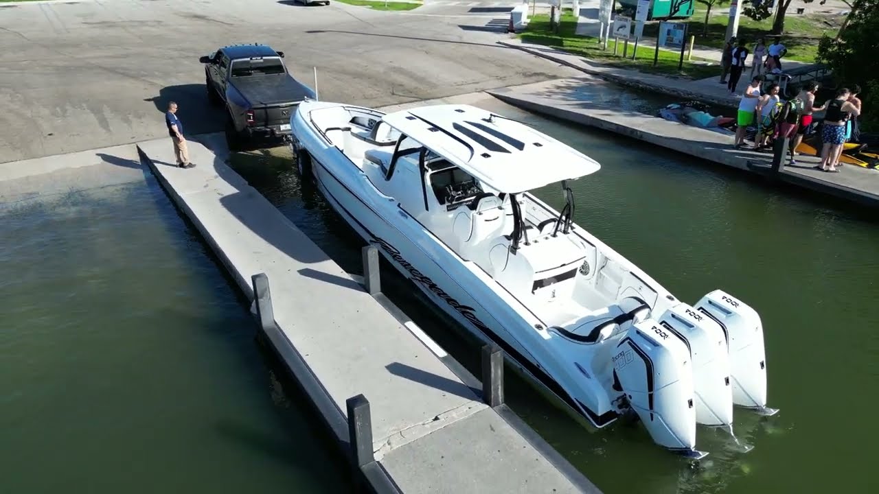 BOAT LAUNCH! RENEGADE 38' CENTER CONSOLE