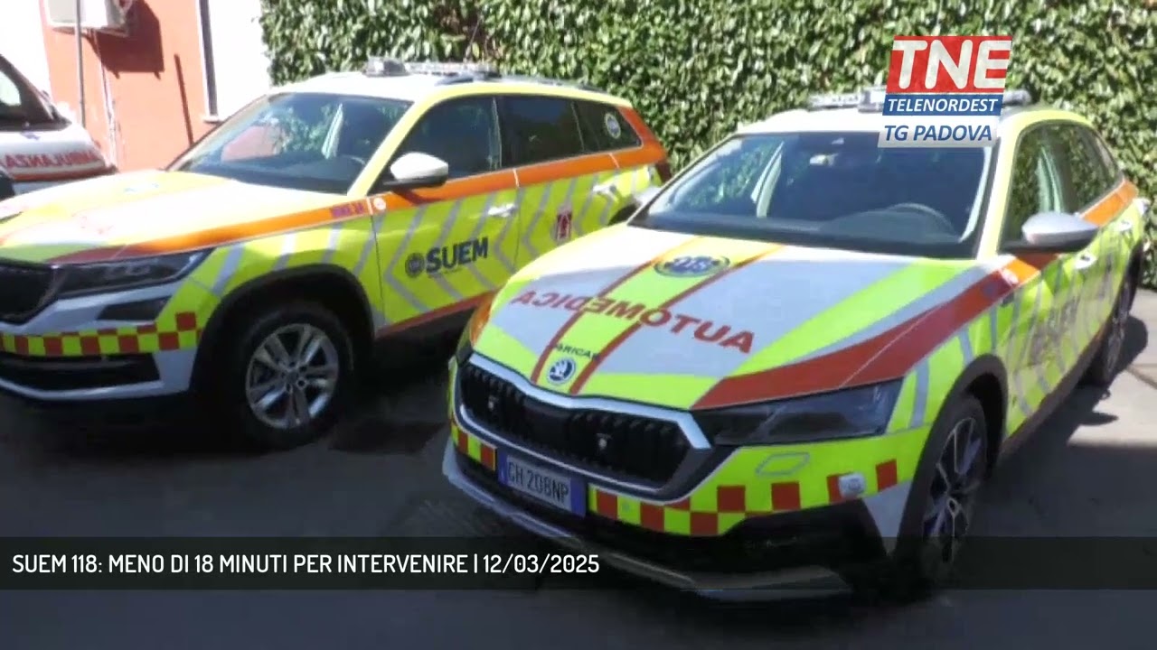 SUEM 118: MENO DI 18 MINUTI PER INTERVENIRE | 12/03/2025