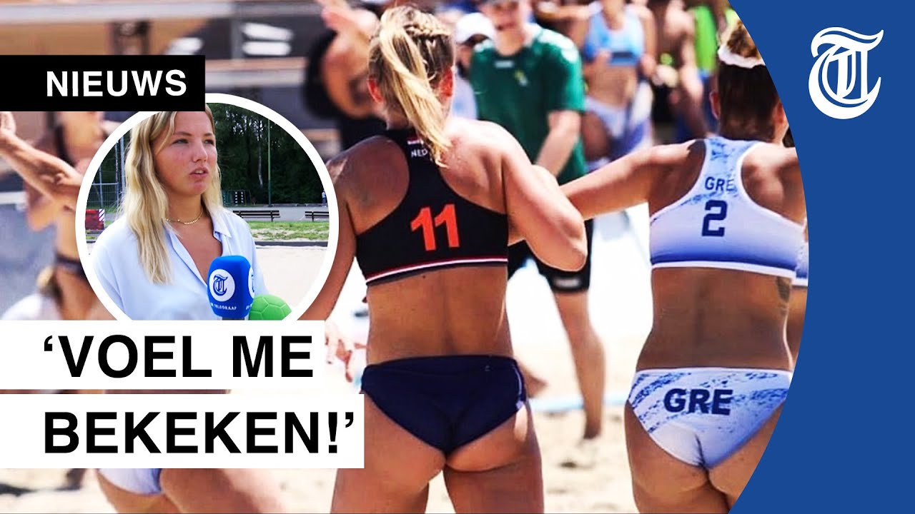 Bikini-rel beachhandbal: ‘Kijken alleen naar onze lichamen’