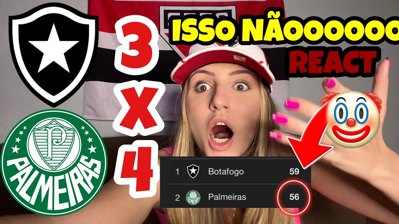 O VICE GANHOU DO LÍDER! VIRADA ÉPICA BOTAFOGO 3 x 4 PALMEIRAS