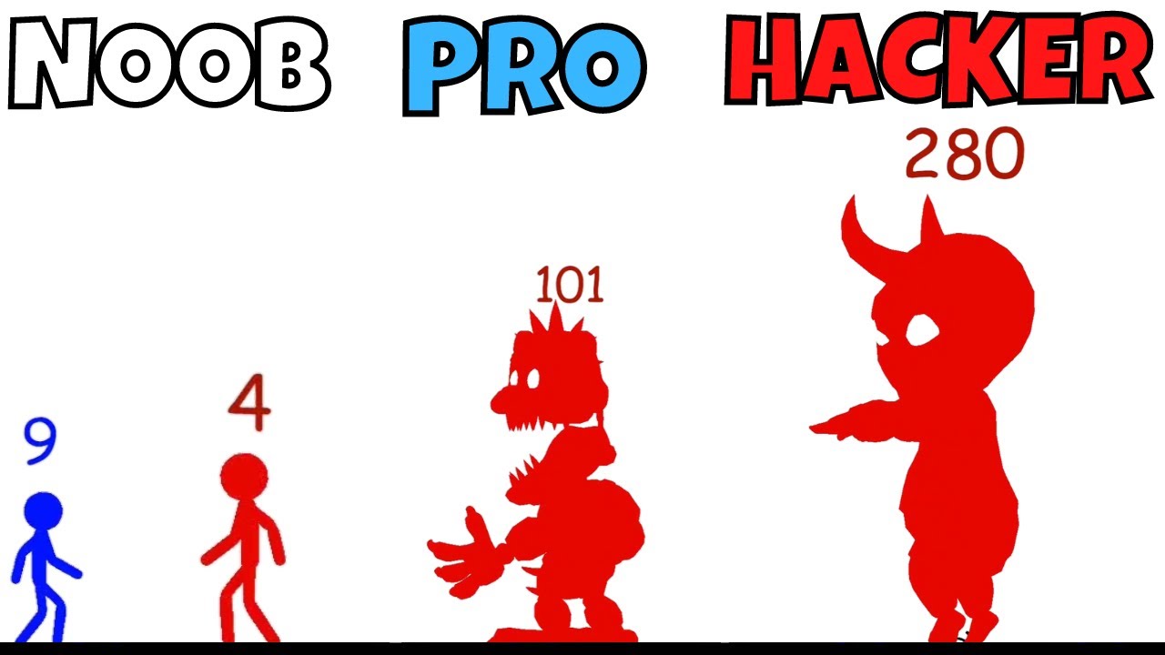 NOOB vs PRO vs HACKER in Stick War: Hero Tower Defense Part 2