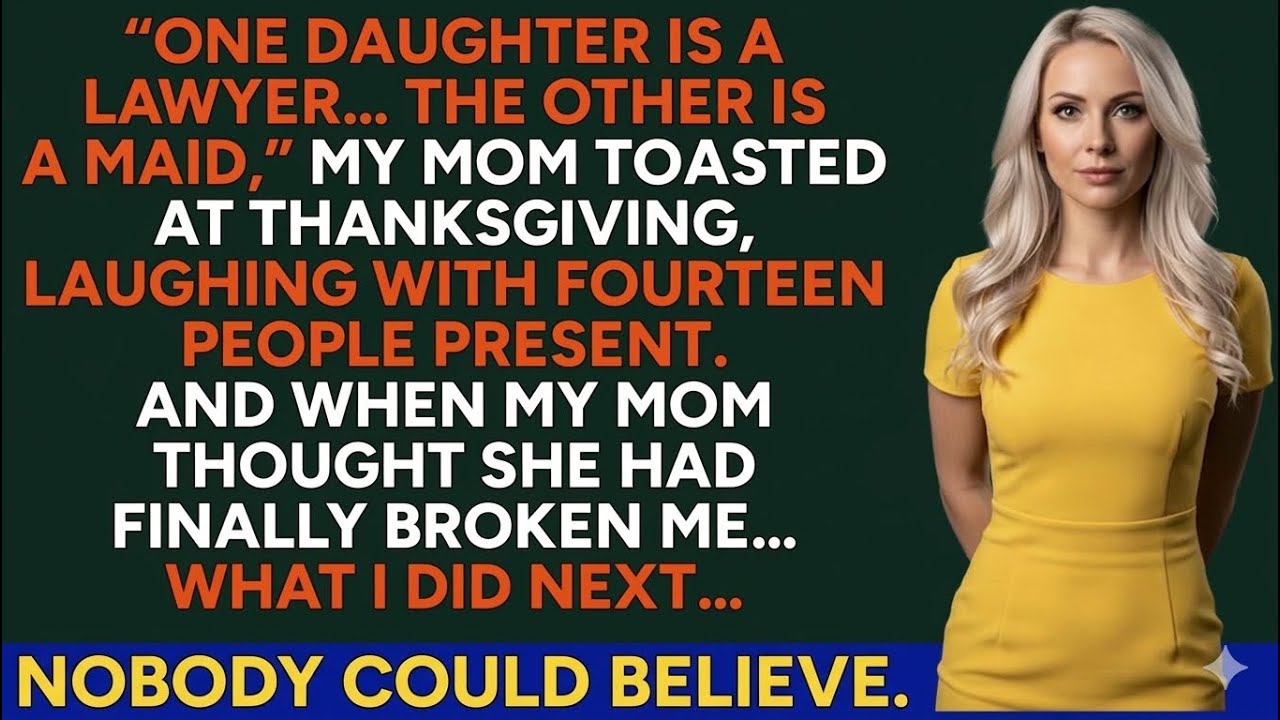 My Parents Introduced Me As The Maid At Thanksgiving - My Silence Made All 14Guests Regret Laughing