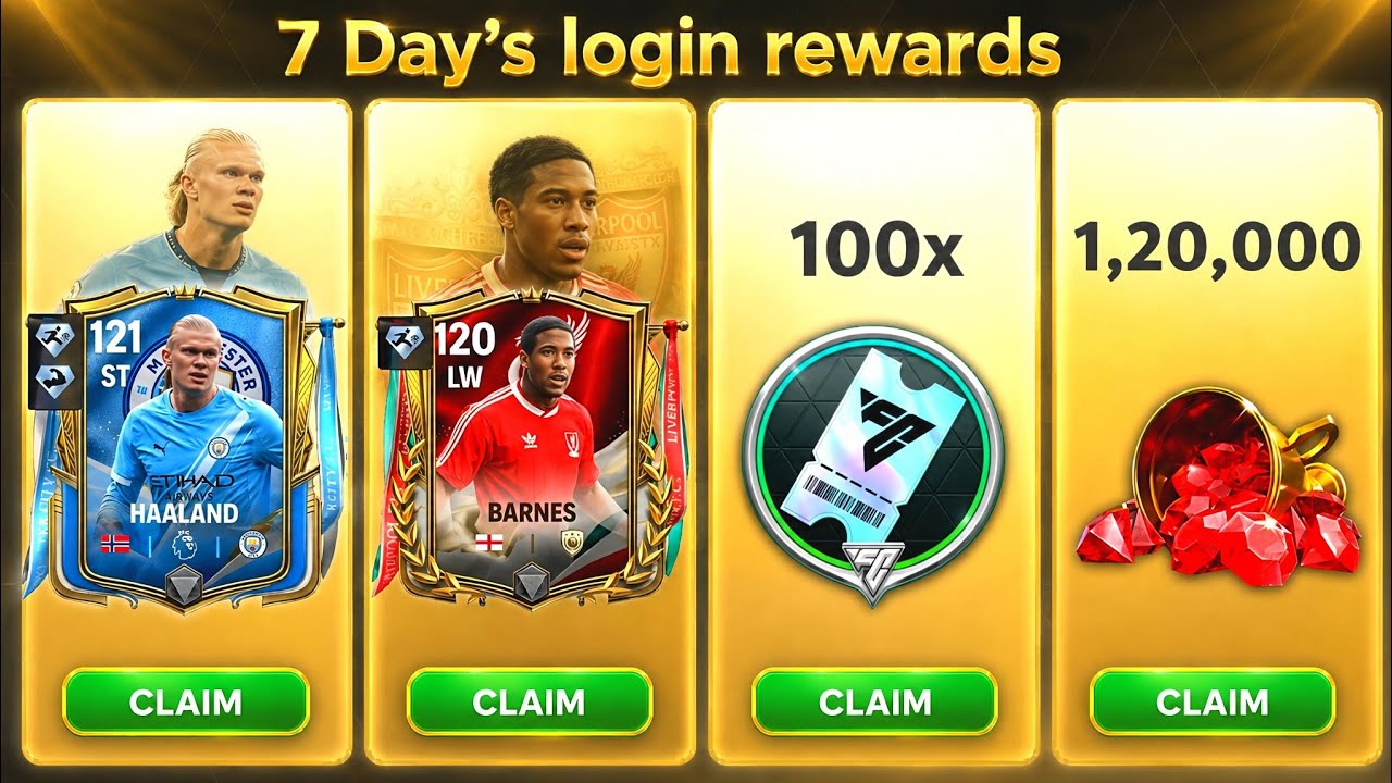 EA FC MOBILE 26 &bull; I Opning 7 Day Login Rewards And Reach 122 Ovr 💥 #fcmobile #fifamobile 