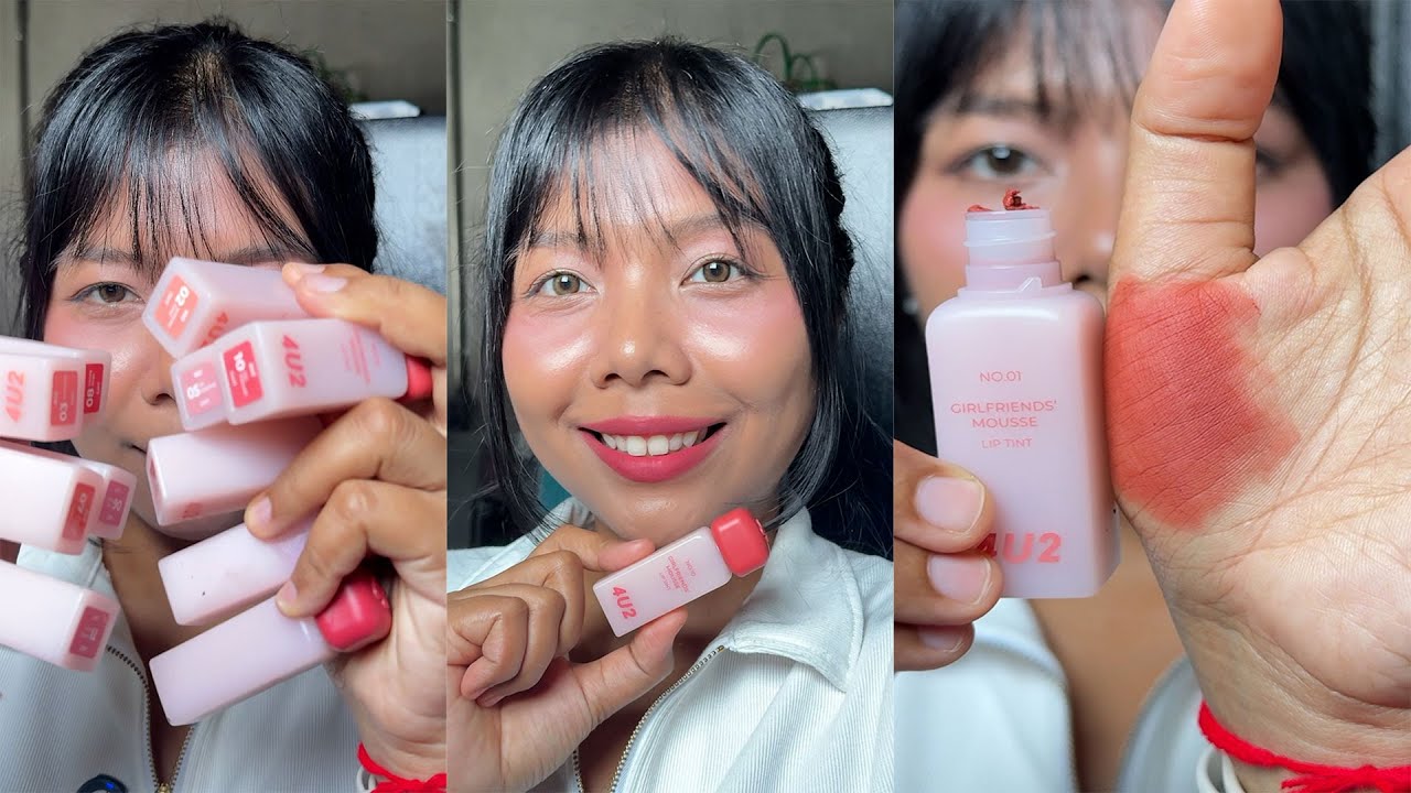 Обзор 4u2 Girlfriend's Mousse Lip Tint: нанесите любой оттенок | Licktga