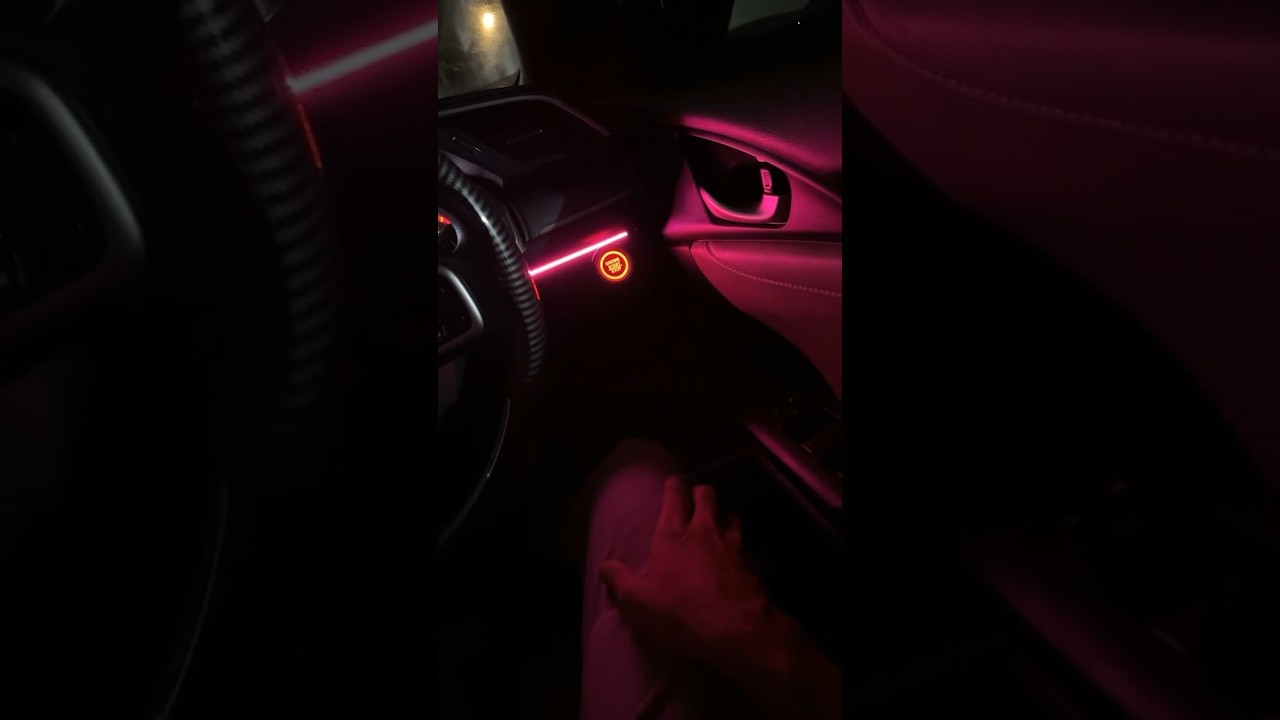 Dynamic ambient lights in Honda Civic🥺❤️ 