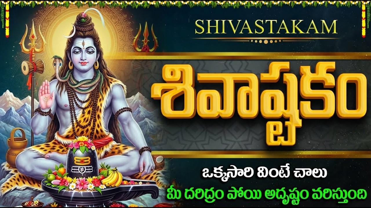 శివాష్టకం | Shivastakam In Telugu | Powerful Shiva Stotram | Lord Shiva Devotional Songs Telugu