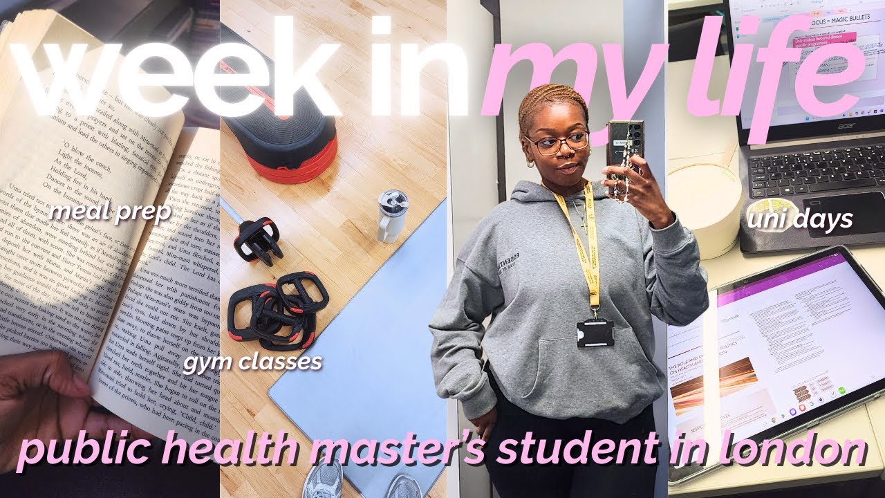 productive week in my life 📚✨ | master’s student in london (study, gym, routine)