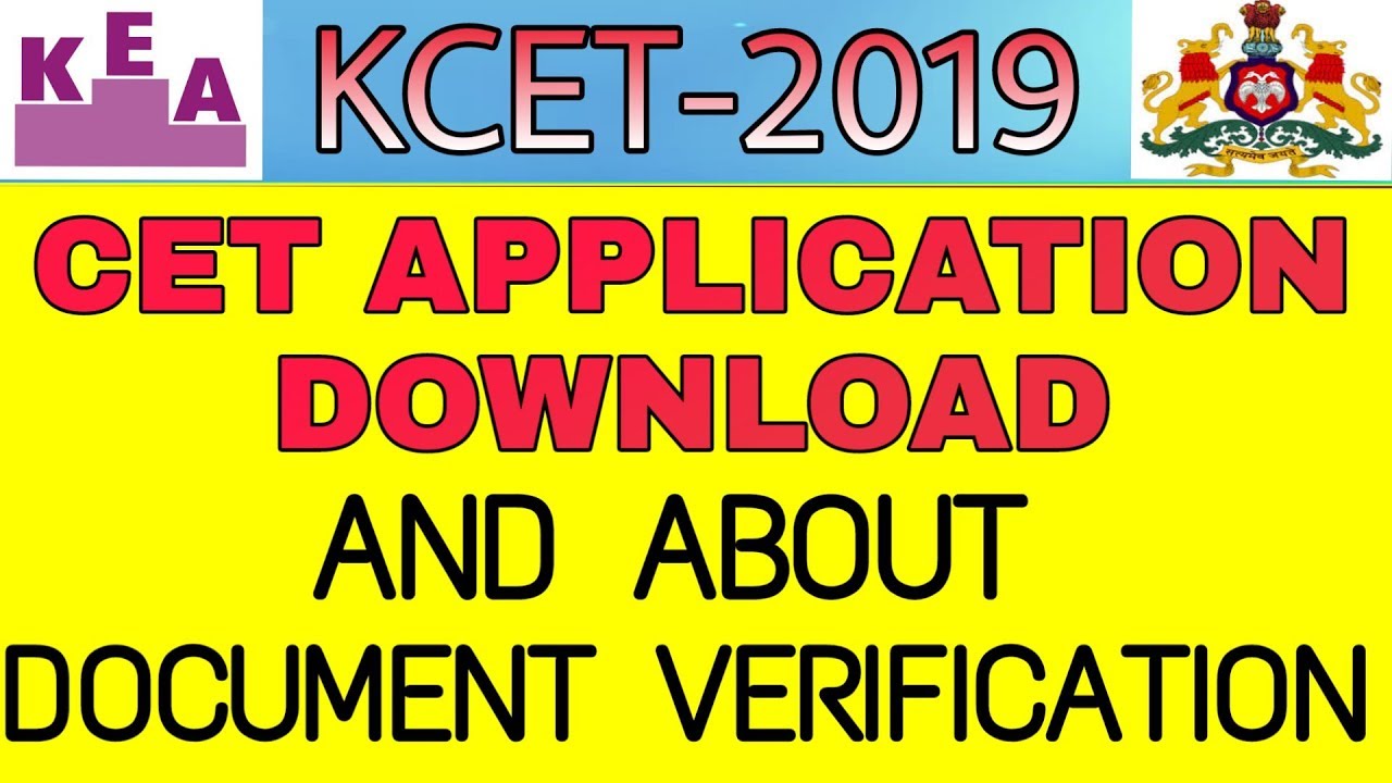 CET 2019 | APPLICATION DOWNLOAD LINK | DOCUMENT VERIFICATION |