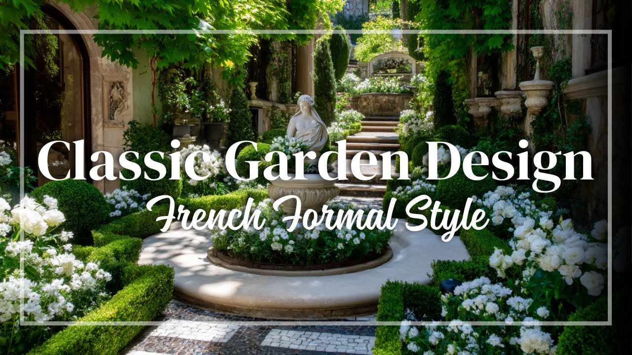 Classic Charm: French Formal Garden Ideas with Geometric Paths and Sculpted Greens