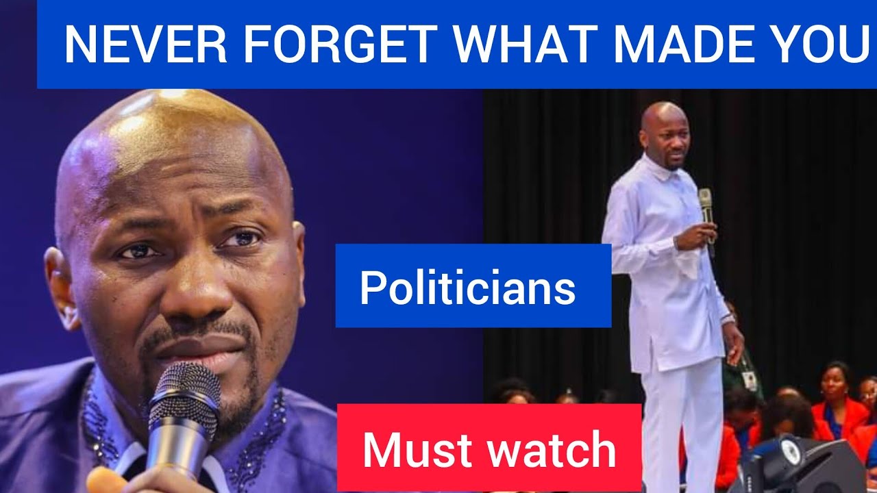 NEVER FORGET WHAT MADE YOU - APOSTLE JOHNSON SULEMAN