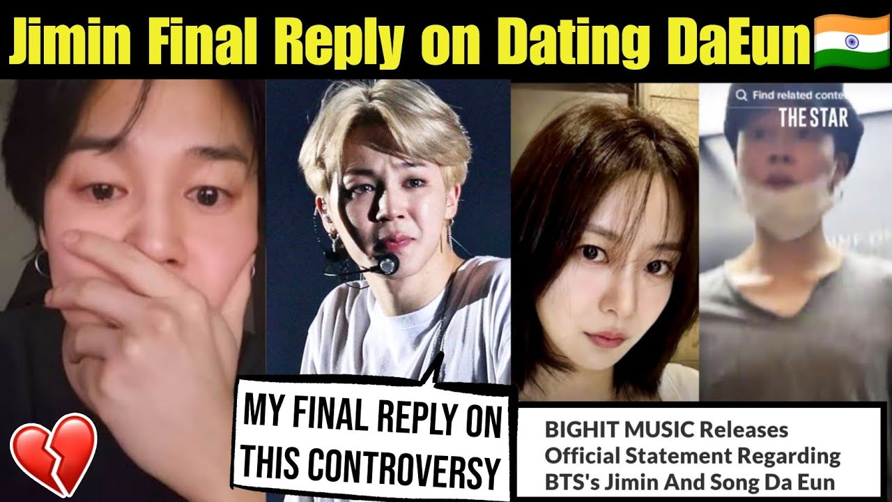 Jimin Final Reply on Dating with Song Da Eun in Hindi 🇮🇳 BTS Jimin Reply on Dating Song Da Eun #bts 