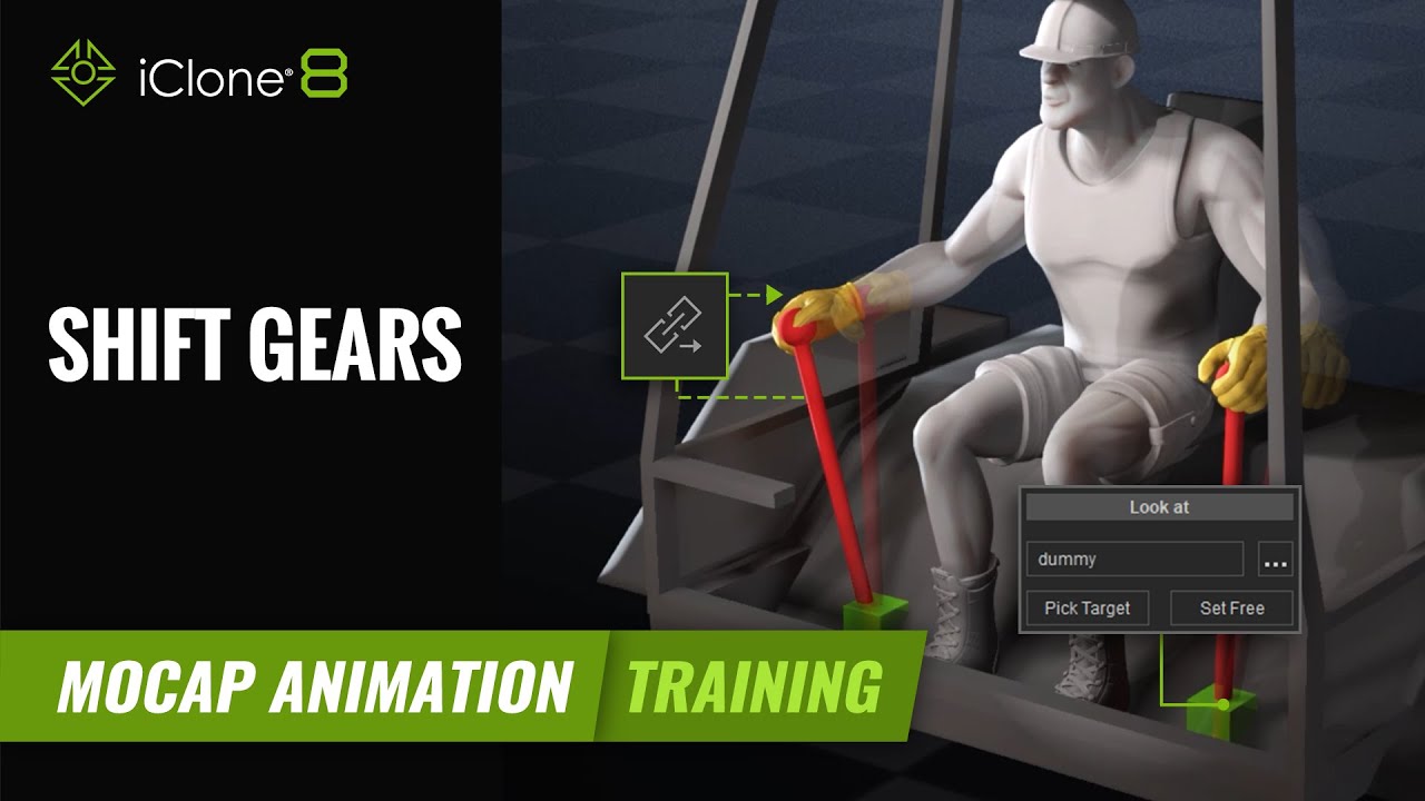 Mastering the look-at constraint for gear shifting animation | Mocap Animation Training | iClone 8