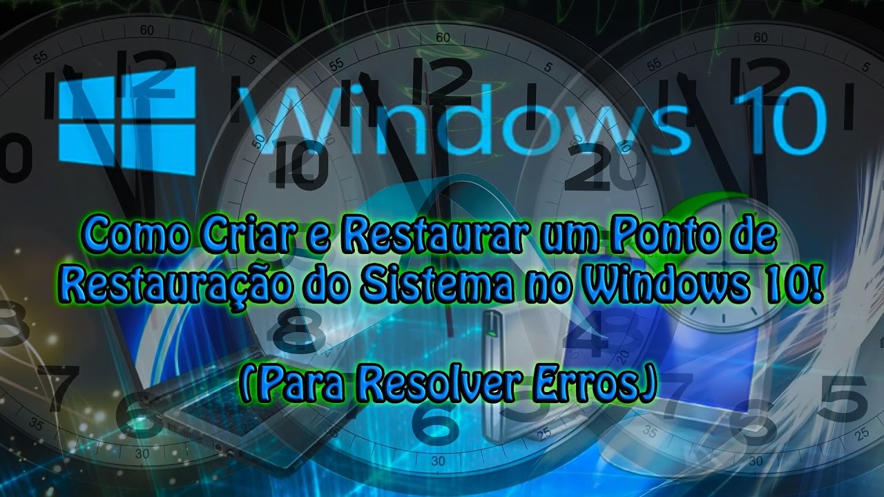 Como Criar e Restaurar um Ponto de Restauração do Sistema no Windows 10! (Para Resolver Erros)