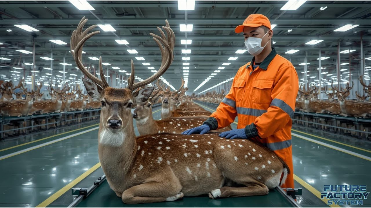 Inside Leather Factory–Deer Skin to Luxury Fashion |Future Factory System