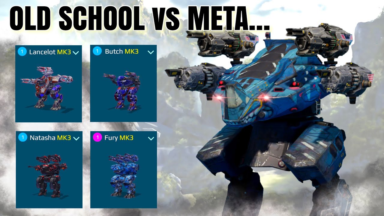 [WR] OLD SCHOOL VS UGLY META | Rhino, Fury, Butch, Natasha, Lancelot | War Robots Gameplay