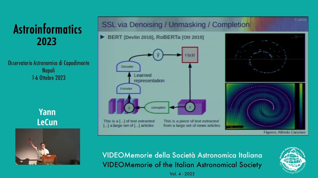 Yann Le Cun - Astroinformatics 2023- Keynote talk on Self Supervised Learning