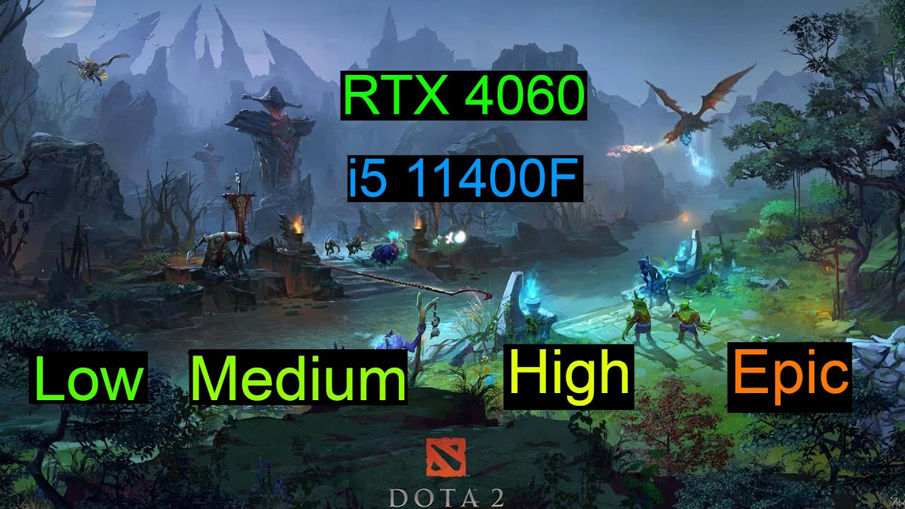 RTX 4060 + i5 11400F in Dota 2