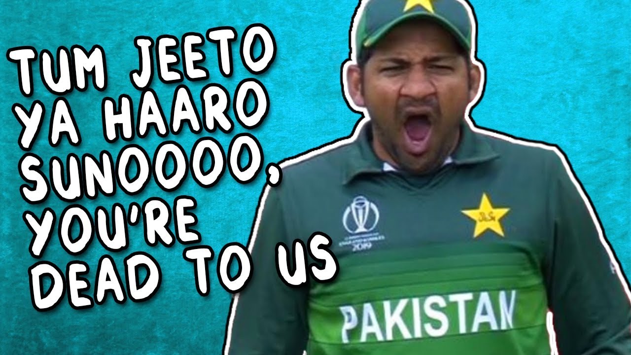 PAK vs INDIA - SARFRAZ IS BORED BY HIS OWN EXISTENCE - Sana's Bucket