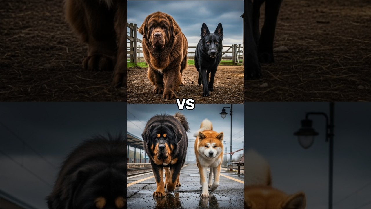 2 vs 2 Strongest Dog Breeds Battle for Dominance #shorts #dog