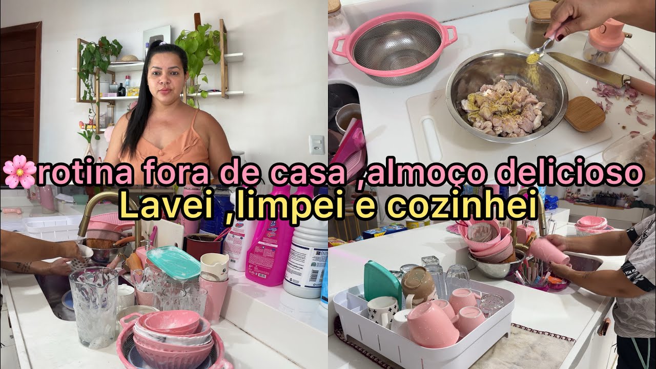🌸ROTINA DO DIA FORA DE CASA/LAVEI LOUÇAS E FIZ UM ALMOÇO SIMPLES/DE VOLTA PRA CASA! ELYELMA REIS💞