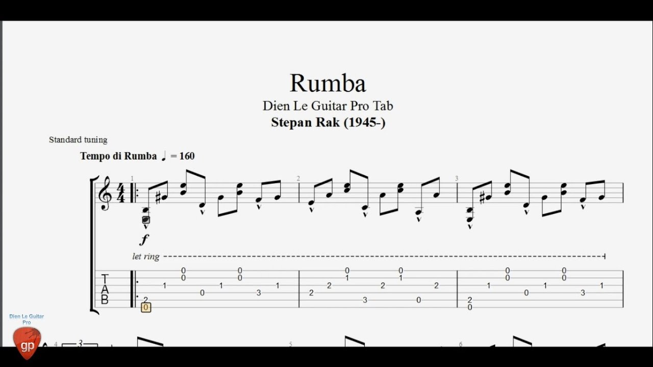 Stepan Rak - Rumba - Guitar Pro Tab