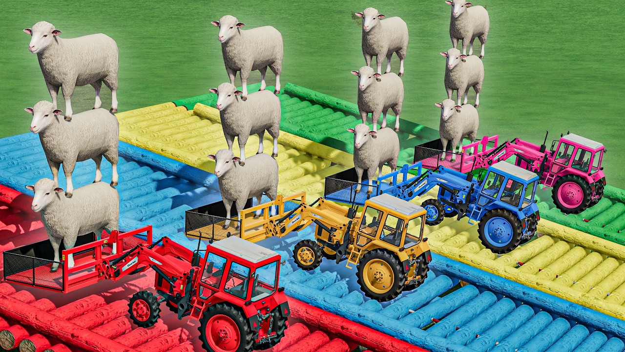 Work with Colors - Premium Front Loaders with Mini Tractors  - Farming Simulator 22