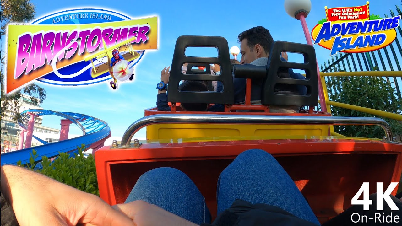Barnstormer - 4K On-Ride - Adventure Island - Zierer Tivoli Coaster - POV
