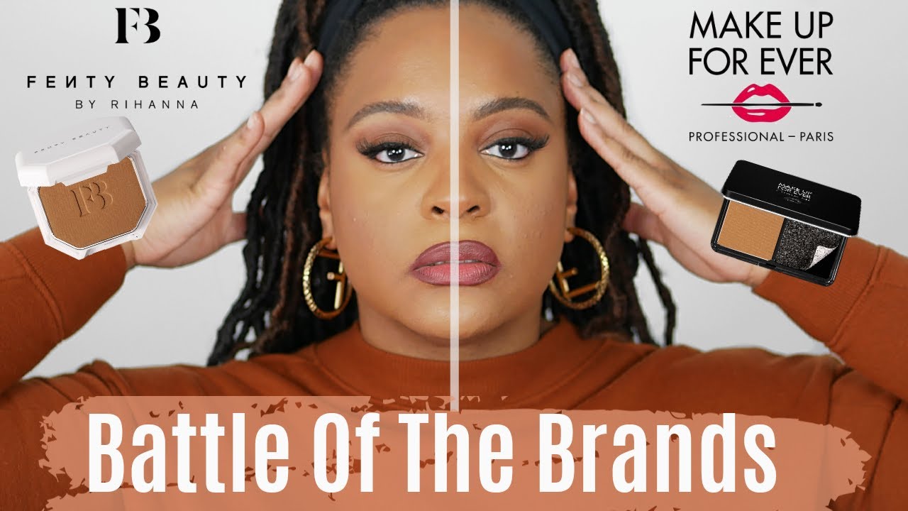 Fenty Beauty Powder Foundation vs Make Up For Ever Powder Foundation | ComfyChic365