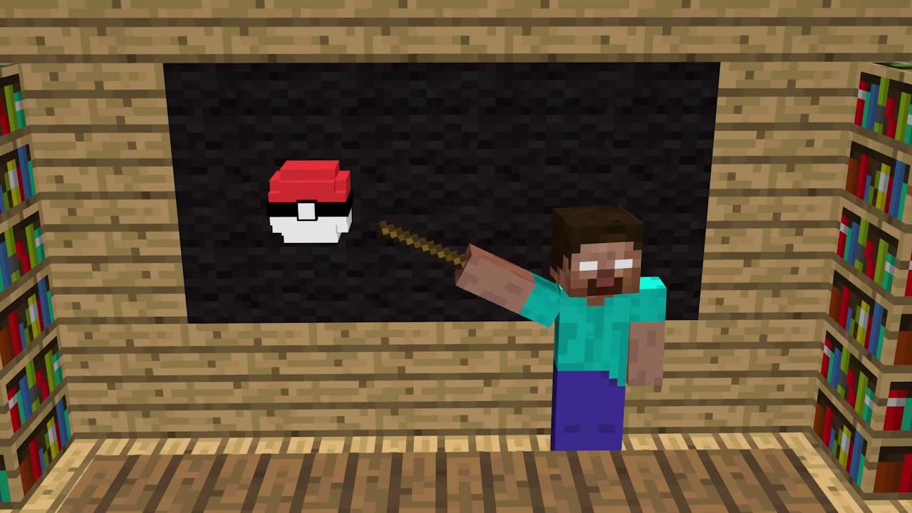 Minecraft Monster School Pokémon fight
