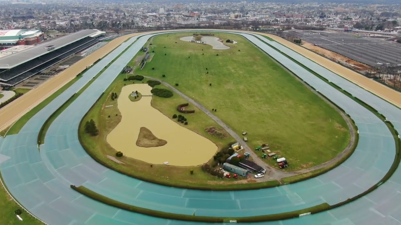 Belmont Race Track Aerial View