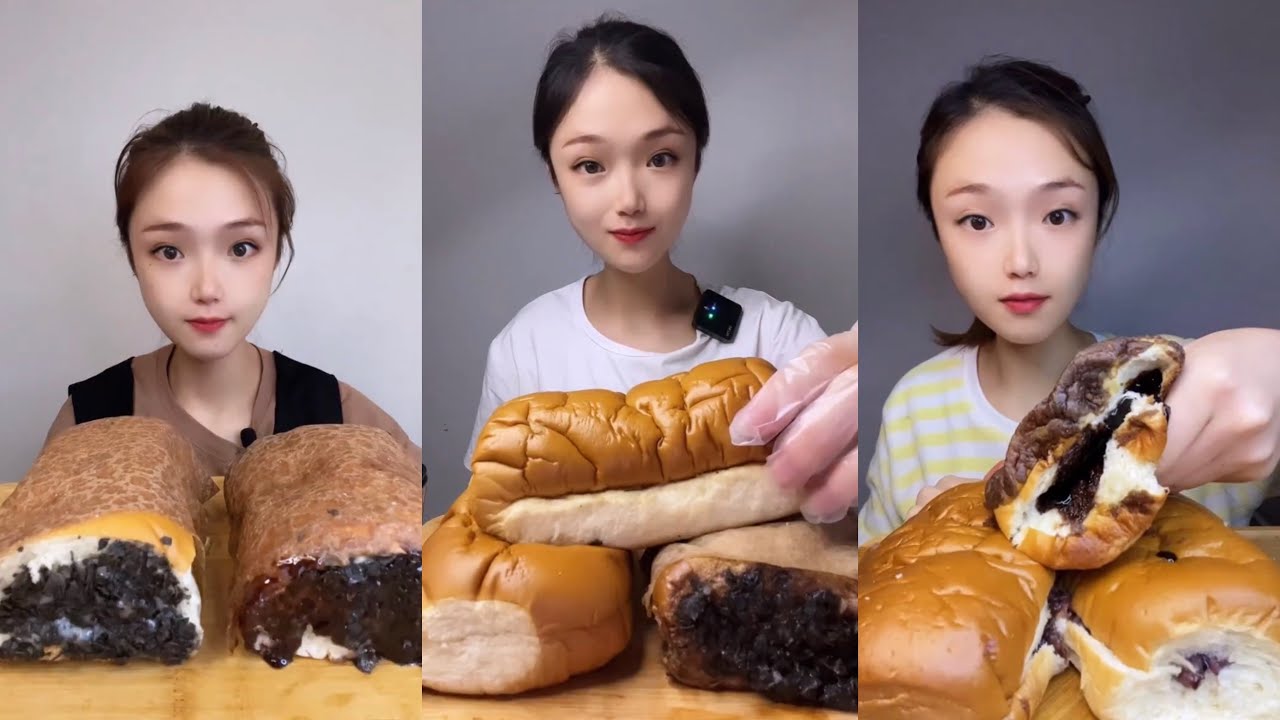 🍞 [MUKBANG] chocolate cream bread edition
