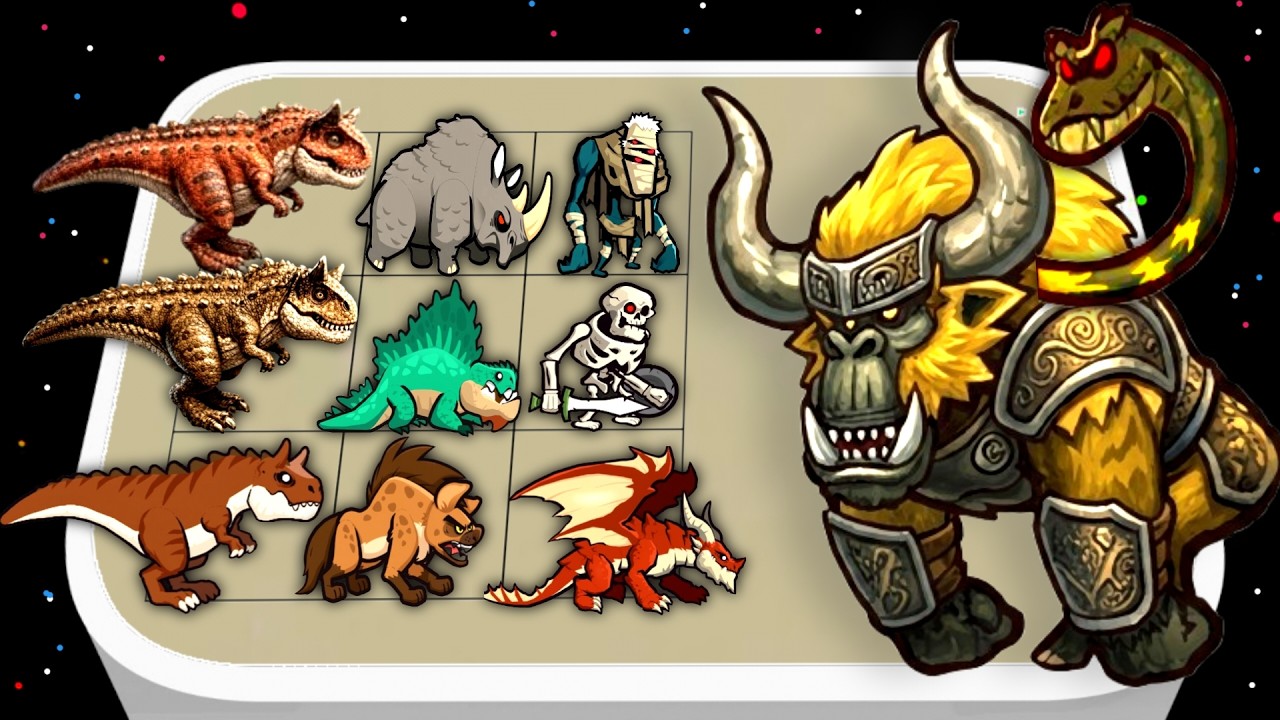 Merge War Rise Of The Dinosaurs : Archery Warrior Monster Battle, Epic Merge Fight