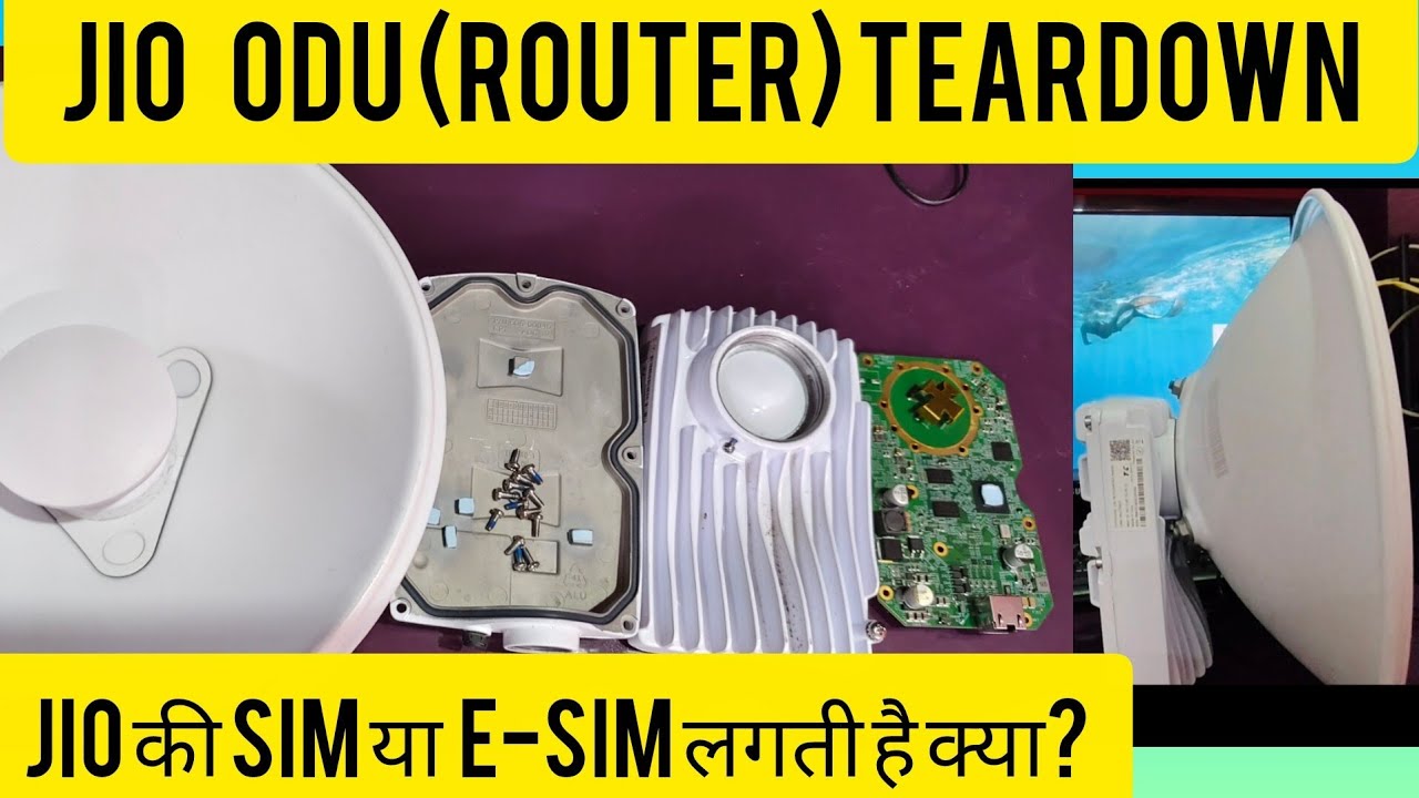 Jio airfiber plus C6 device Outdoor Unit (ODU ) teardown #jioairfiber #jiofiber5g