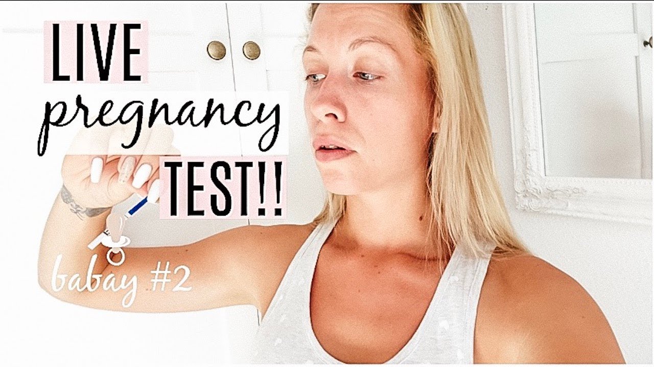 LIVE PREGNANCY TEST / 6 DAYS LATE PERIOD / TTC BABY NUMBER 2 / 2019