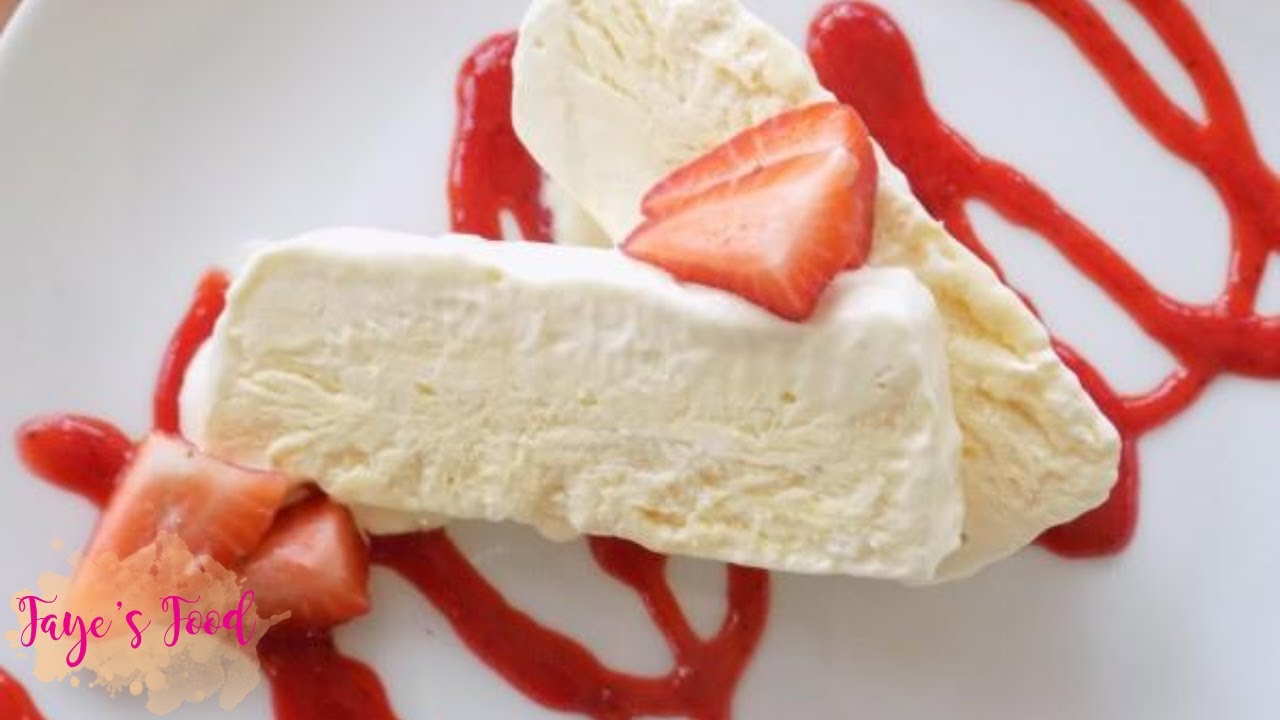 Vanilla Semifreddo w/ Strawberry Sauce
