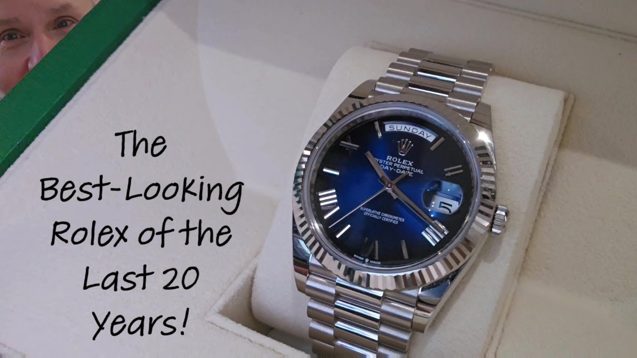 HANDS-ON with the Spectacular ROLEX DAY-DATE 40 with the BLUE OMBRE DIAL!  Reference 228239