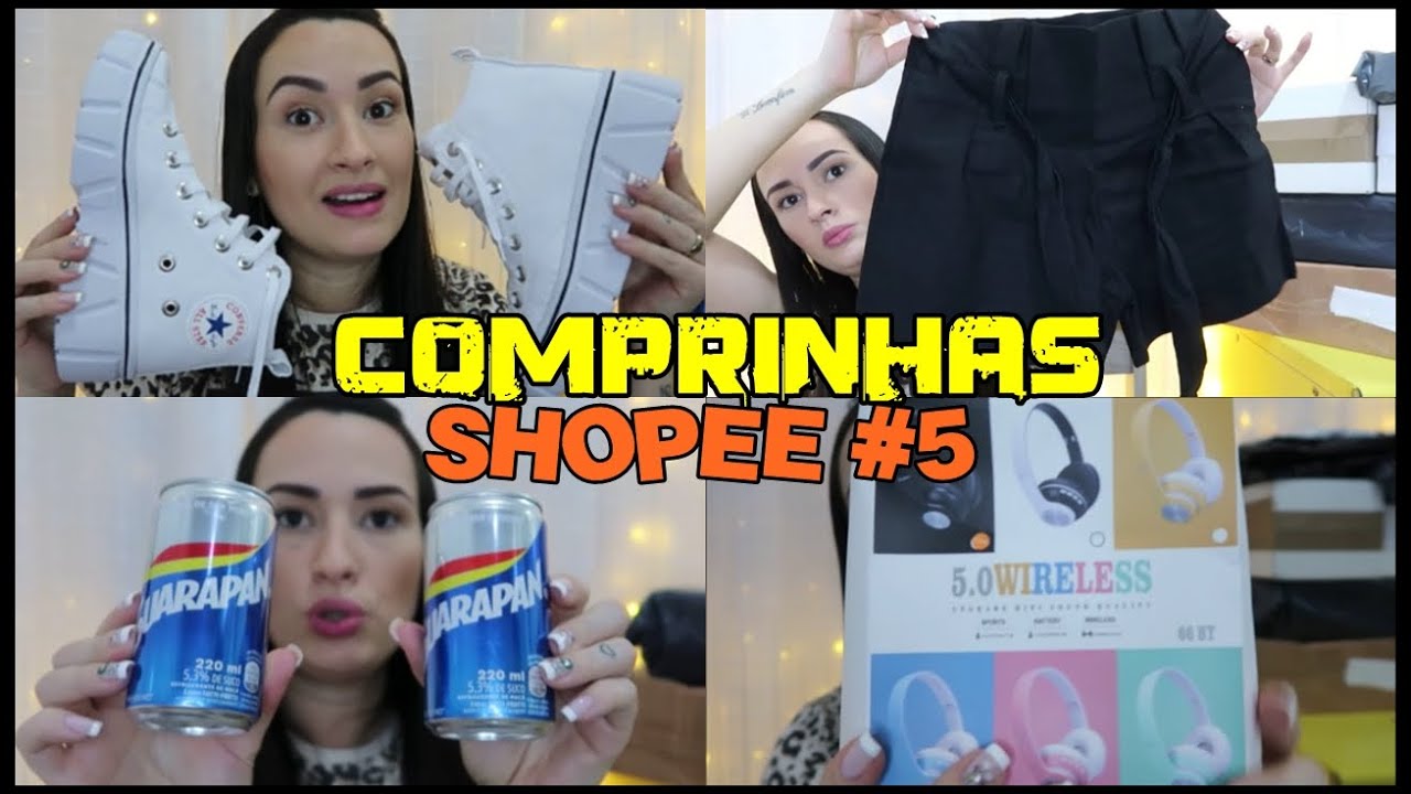 COMPRINHAS SHOPEE BRASIL #5 - UNBOXING MUITA COISA LEGAL E COM FRETE GRÁTIS