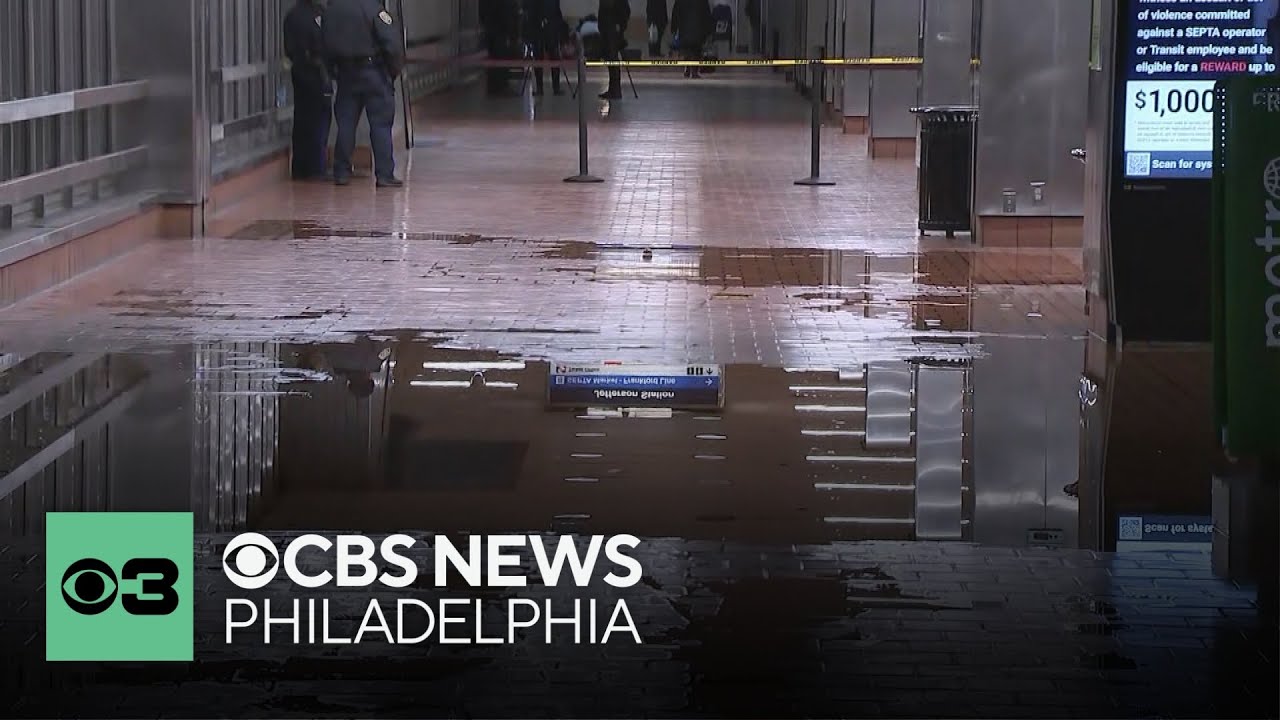Cleanup appears complete at Jefferson Station in Philadelphia after water main break Monday night