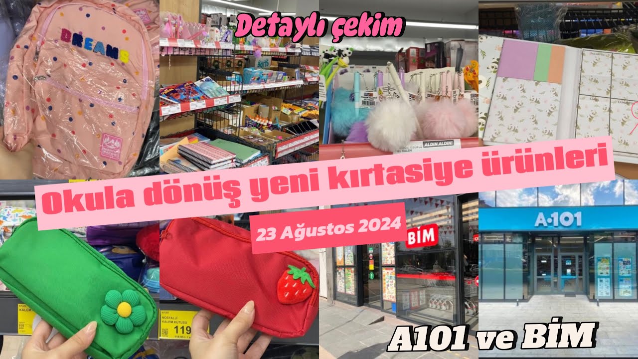 A101 ve BİM 2024 TATLI KIRTASİYE ÜRÜNLERİ- detaylı çekim ve seslendirme 📚✏️🎀🌸💖