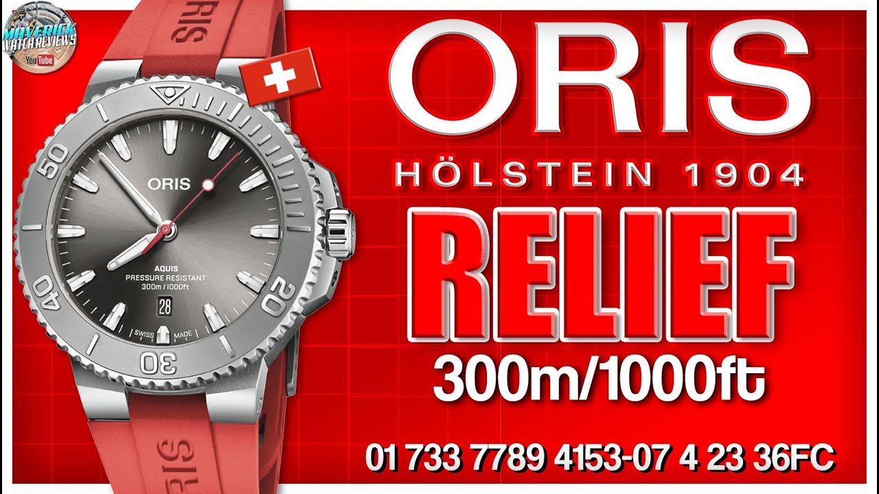 Невероятно комфортные дайверские часы! | Oris Aquis Date Relief 300m Automatic 01 733 7789 4153-0...