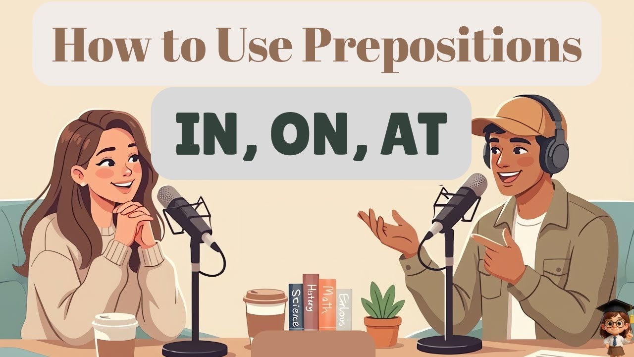 English Prepositions of Time & Place: The Ultimate Triangle Method | English Grammar | Slow English