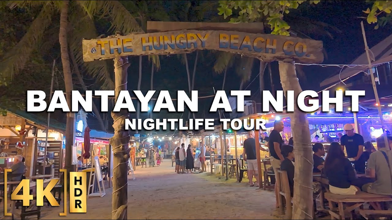 A Different Nightlife Experience in Bantayan Island | A Busy Town Walking Tour | Cebu, Philippines